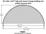 36'Wx48'Lx20'2"H wall mount building